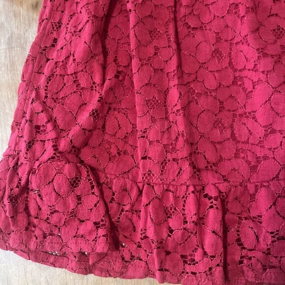 Baby Gap Red Lace Dress 2yrs - Picture 2 of 8